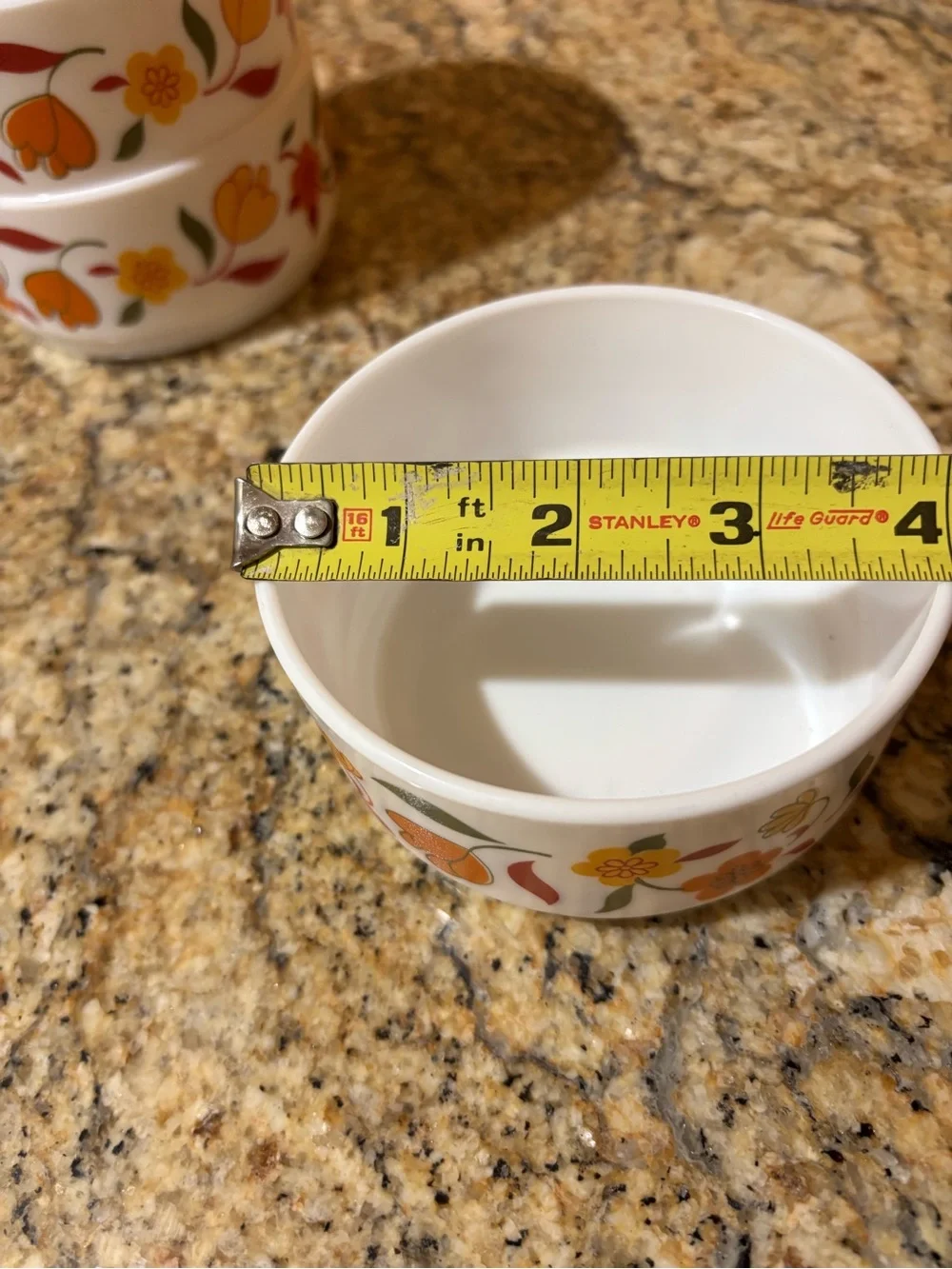 Vintage Arcopal French Milk Glass Ramekins / Bowls